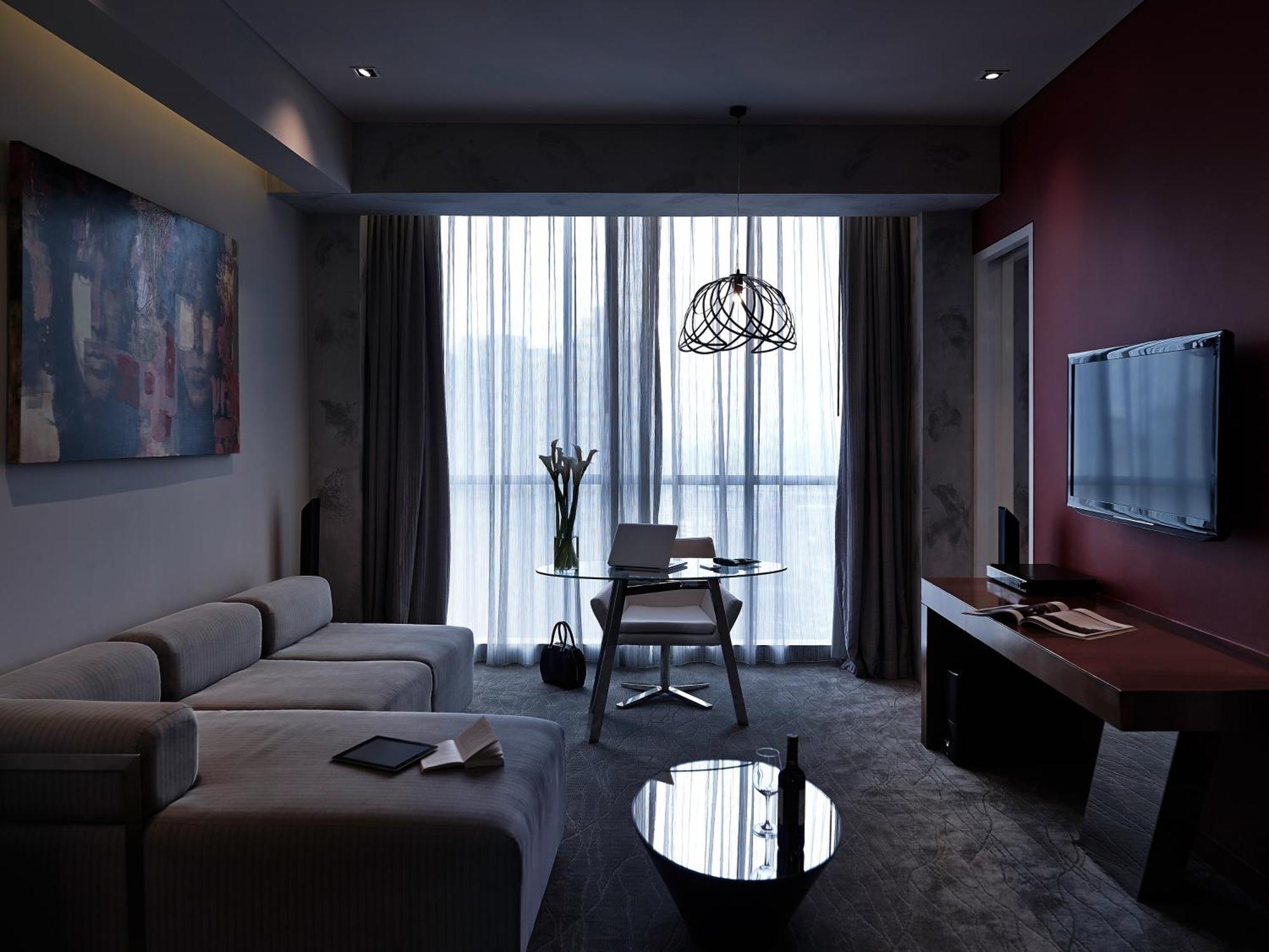 Pullman Jakarta Central Park מראה חיצוני תמונה 3D rendering of a living room