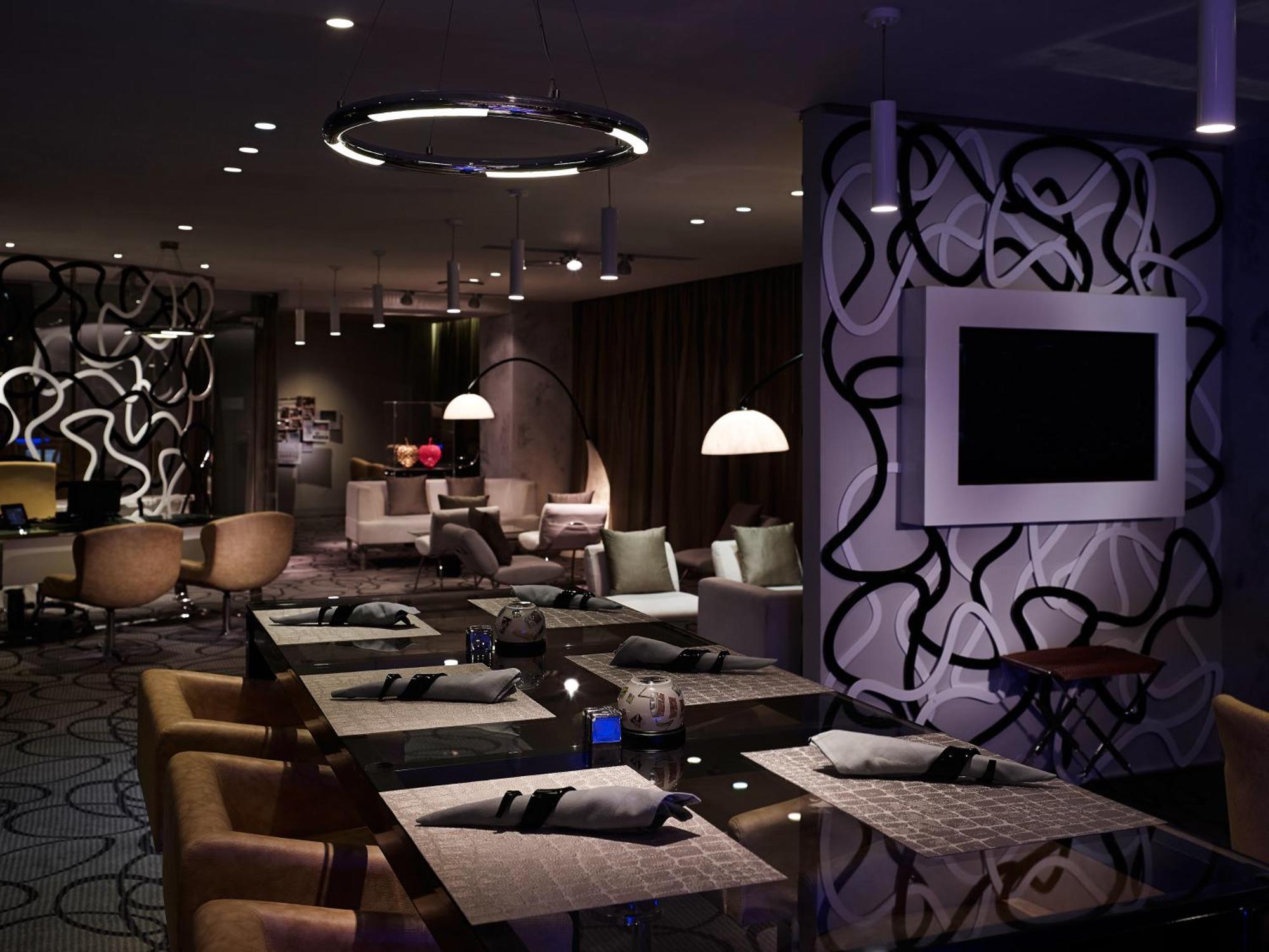 Pullman Jakarta Central Park מראה חיצוני תמונה 3D rendering of a restaurant interior